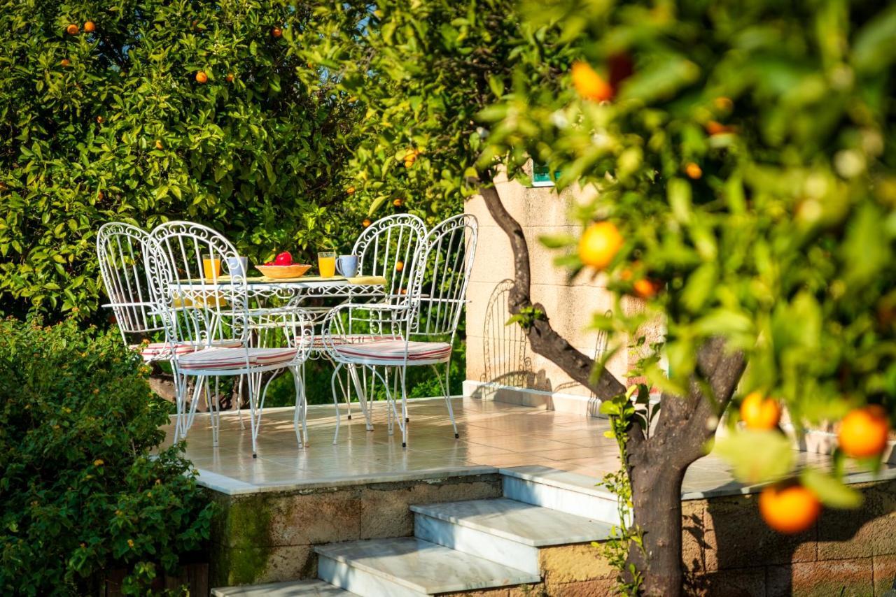 Villa The Tower With The Orange Tree Garden Ialisos Exterior foto